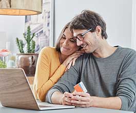 Couple on laptop