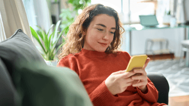 Woman on phone