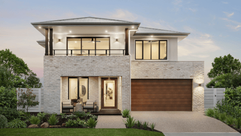 Photo of two storey home