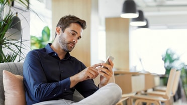 Man on smartphone