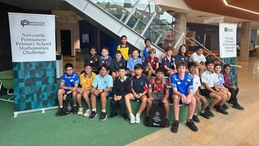 Students from the NP Maths Challenge 2025
