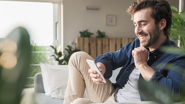 Man on couch