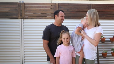 Family smiling 