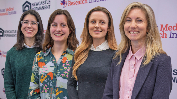 (L-R) Dr Kirsten Coupland, Dr Anna Behler, Dr Gabrielle Briggs, Dr Aleona Swegen.