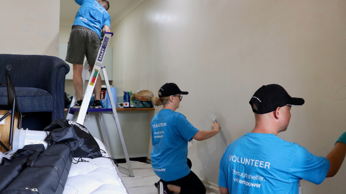 Habitat for Humanity volunteers