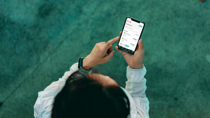 Women using Newcastle permanent app 